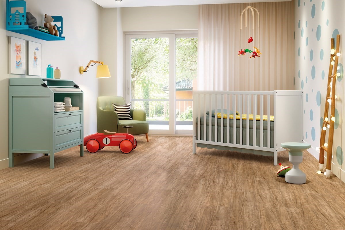 Piso Laminado eucalipto quarto infantil