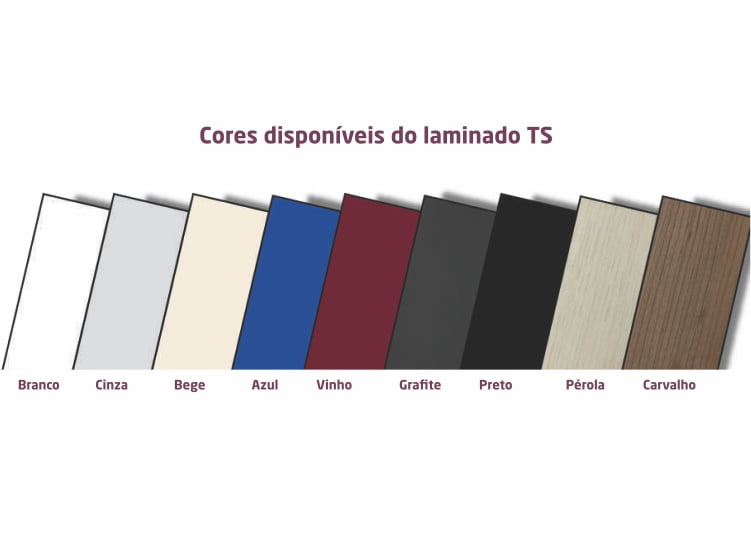 sistema de divisórias sanitárias paleta de cores