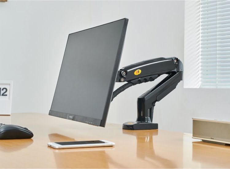 Suporte de mesa para monitor articulado com amortecedor