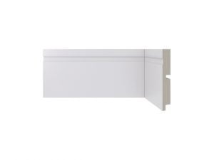 Rodapé 457 branco de poliestireno com 100mm altura Santa Luzia
