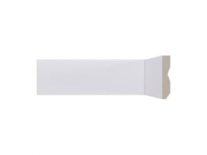 Rodapé LEV71 branco de poliestireno com 70mm de altura Santa Luzia 