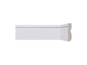 Rodapé LEV72 branco de poliestireno com 70mm de altura Santa Luzia 