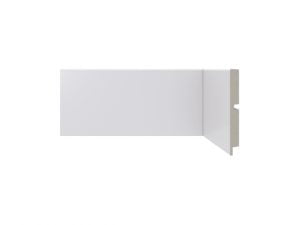 Rodapé 454 branco de poliestireno com 100mm altura Santa Luzia 