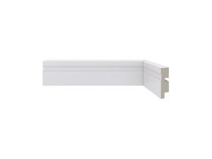 Rodapé 455 branco de poliestireno com 50mm altura Santa Luzia
