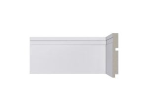 Rodapé 493 branco de poliestireno com 120mm altura Santa Luzia 