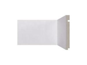Rodapé 496 branco de poliestireno com 150mm altura Santa Luzia 