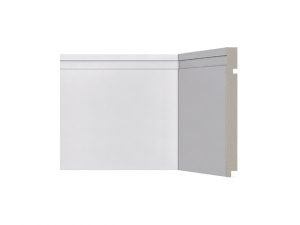 Rodapé 505 branco de poliestireno com 200mm altura Santa Luzia 