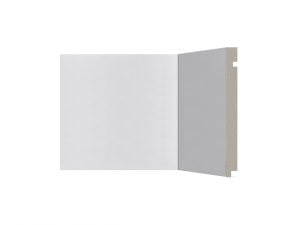 Rodapé 506 branco de poliestireno com 200mm de altura Santa Luzia 
