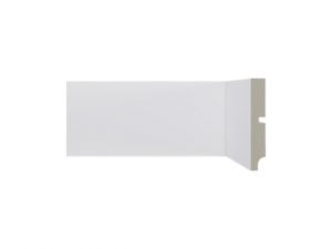 Rodapé 547 branco de poliestireno com 100mm de altura Santa Luzia

