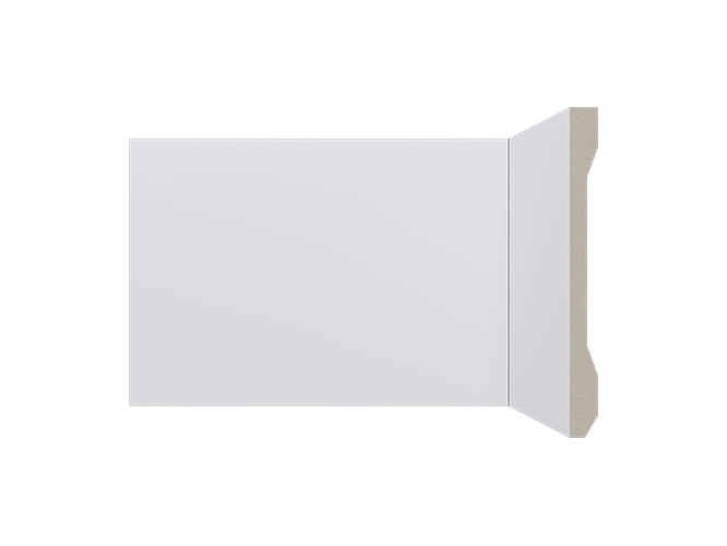Rodapé LEV151 branco de poliestireno com 150mm de altura Santa Luzia