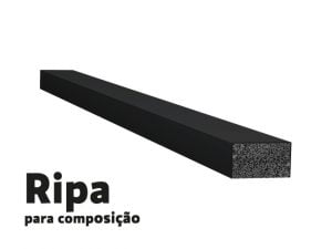 Filete preto de poliestireno com 23,5mm de largura Santa Luzia