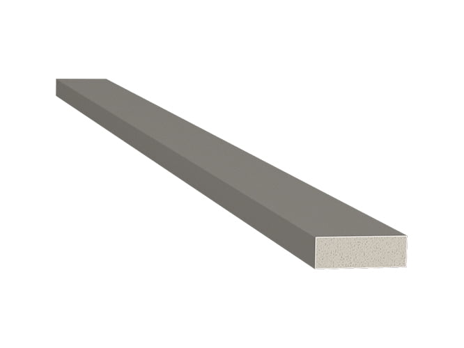 Filete cinza titanium de poliestireno com 23,5mm de largura Santa Luzia