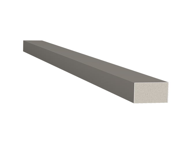 Ripa de poliestireno cinza titanium com 30mm de largura Santa Luzia